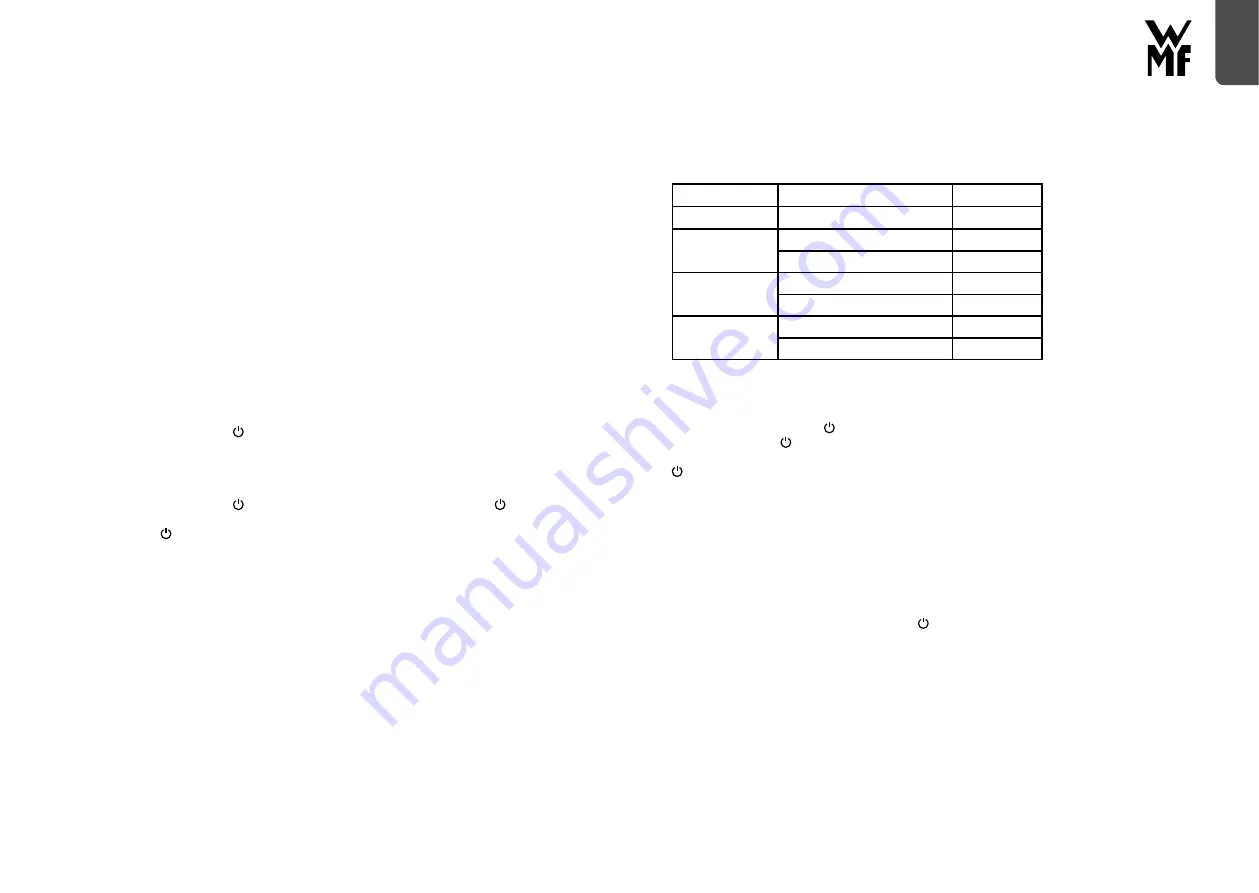 WMF KUCHENminis Vario glass kettle Operating Manual Download Page 33