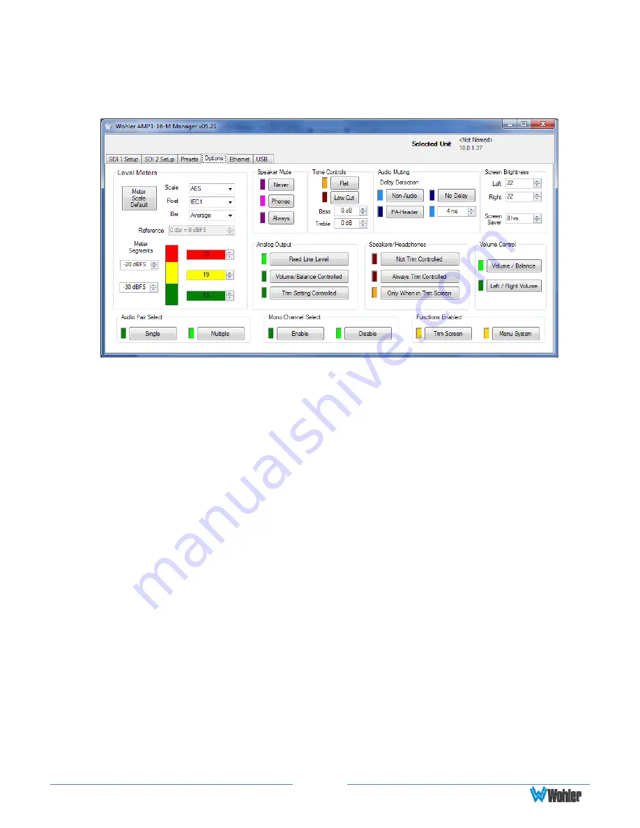 Wohler AMP1-16-M User Manual Download Page 19