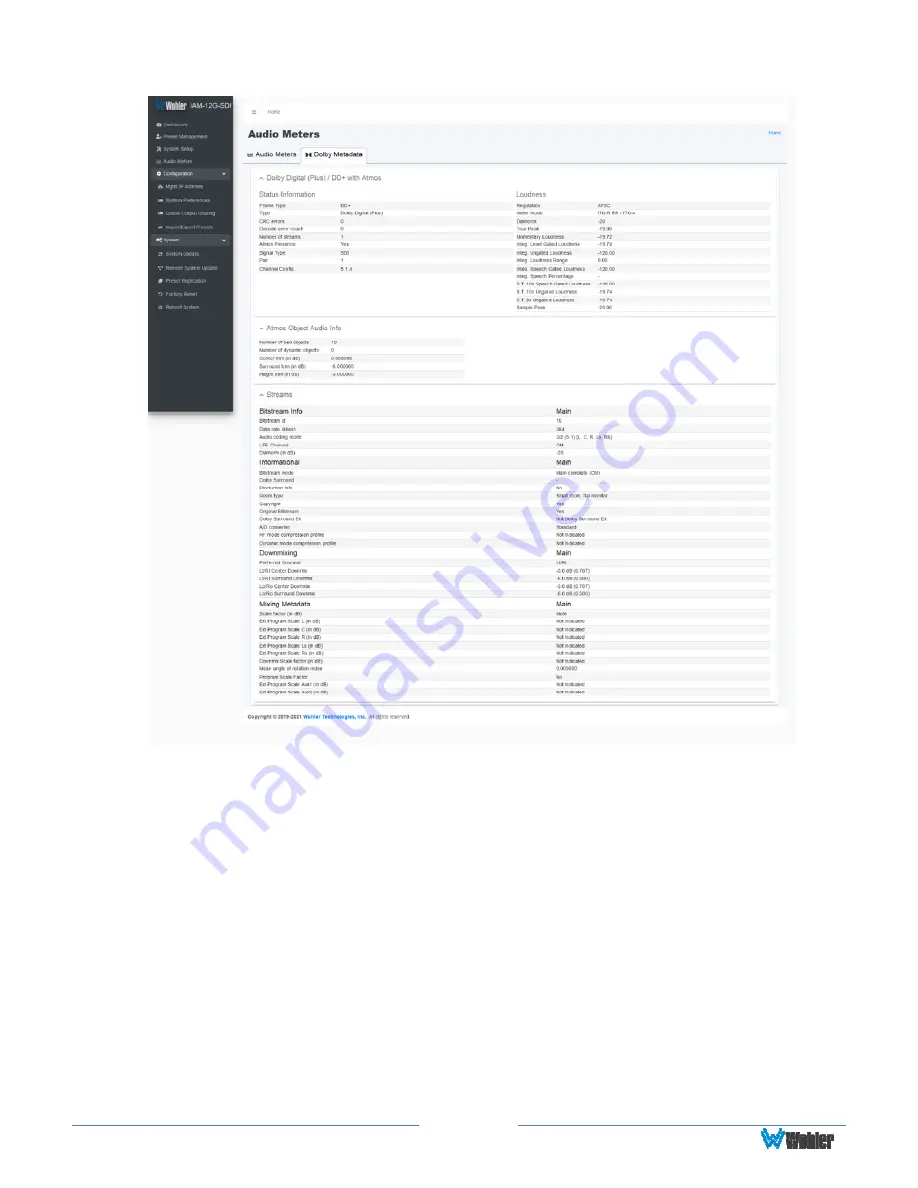 Wohler iAM-12G-SDI User Manual Download Page 95