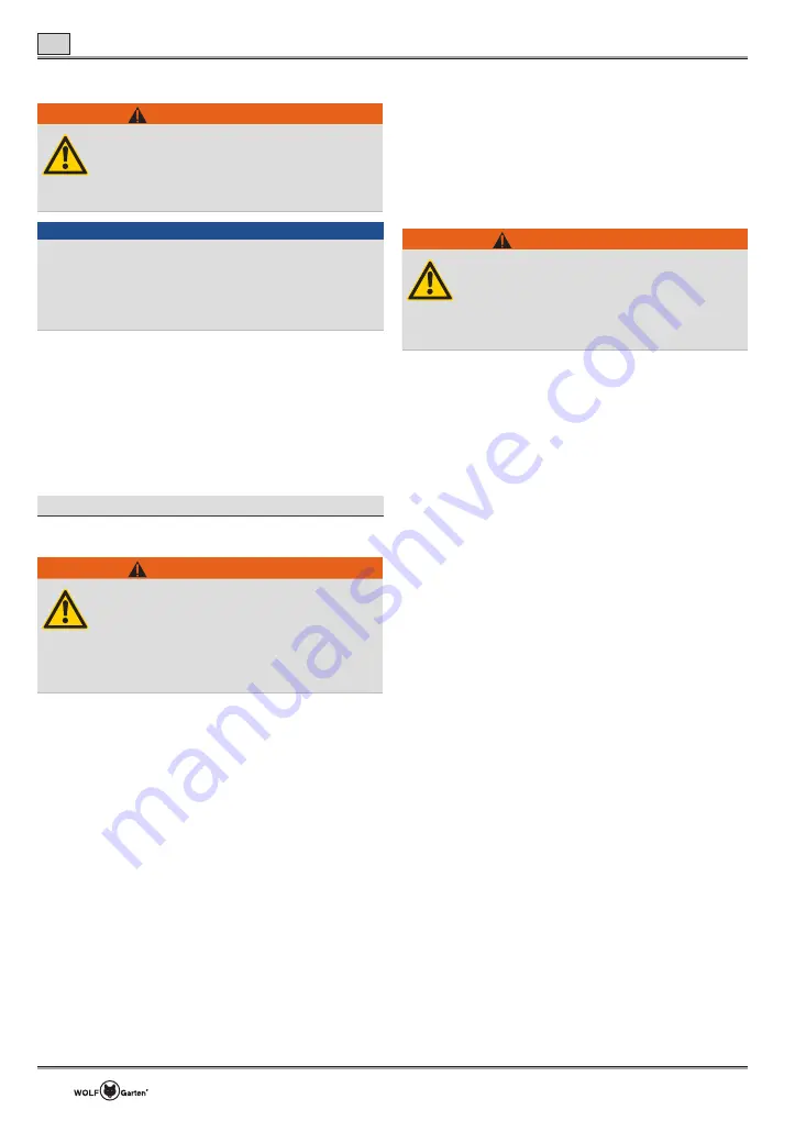 Wolf Garten 72V Li-ION POWER 55H Original Operating Instructions Download Page 38