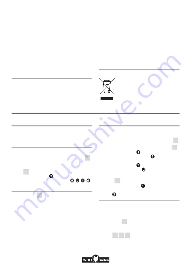 Wolf Garten GTE 830 Original Operating Instructions Download Page 14