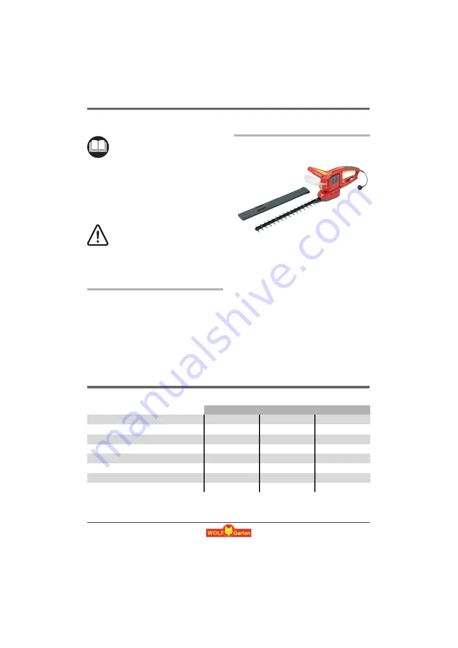 Wolf Garten HSE 45 V Скачать руководство пользователя страница 5