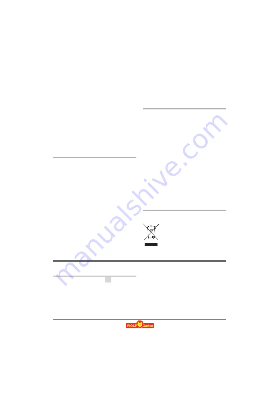 Wolf Garten HSE 45 V Instruction Manual Download Page 14