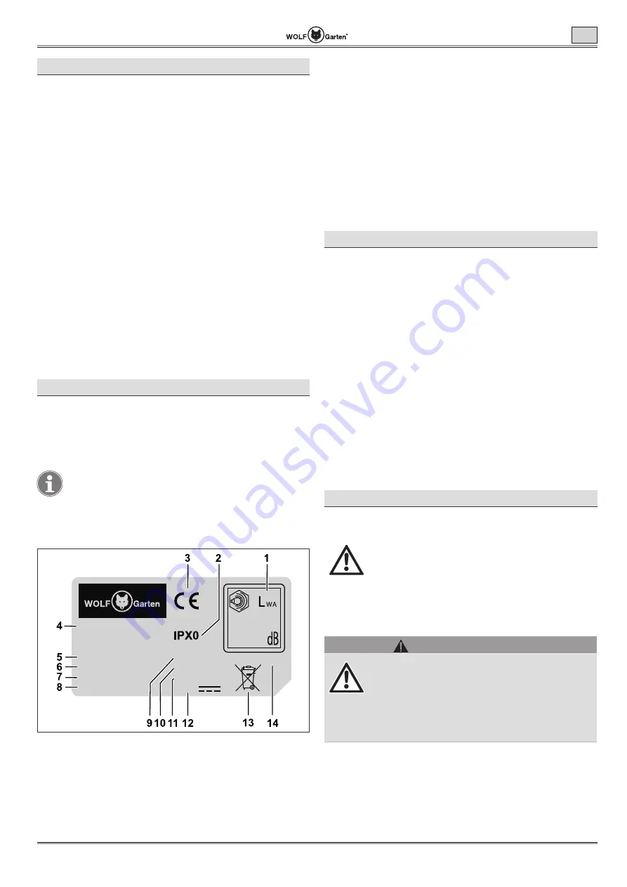 Wolf Garten LYCOS 40/230 Original Operating Instructions Download Page 65