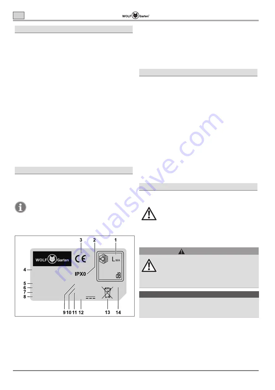 Wolf Garten LYCOS 40/230 Original Operating Instructions Download Page 102