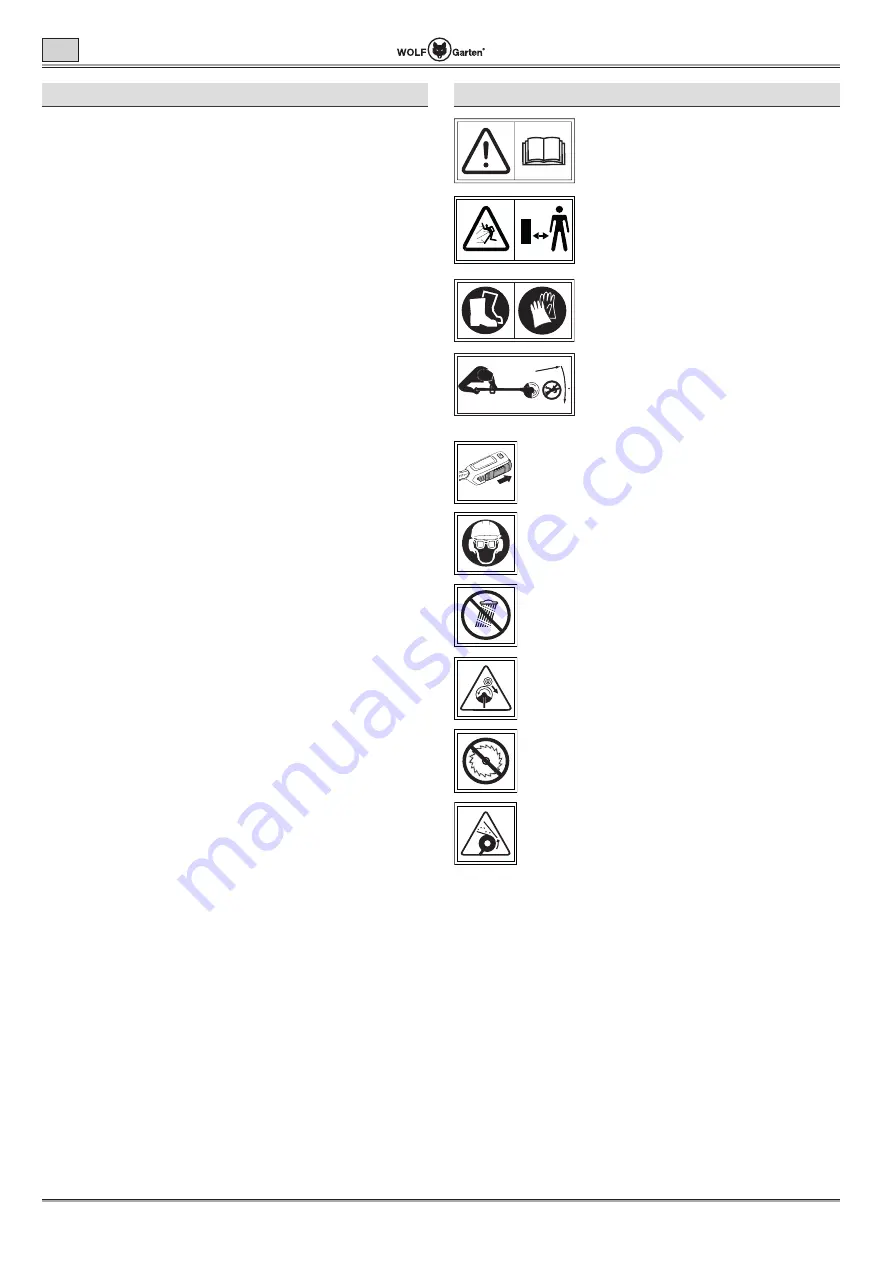 Wolf Garten LYCOS 40/230 Original Operating Instructions Download Page 172