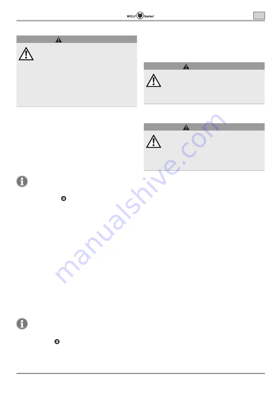 Wolf Garten Lycos 40 M Series Original Operating Instructions Download Page 15