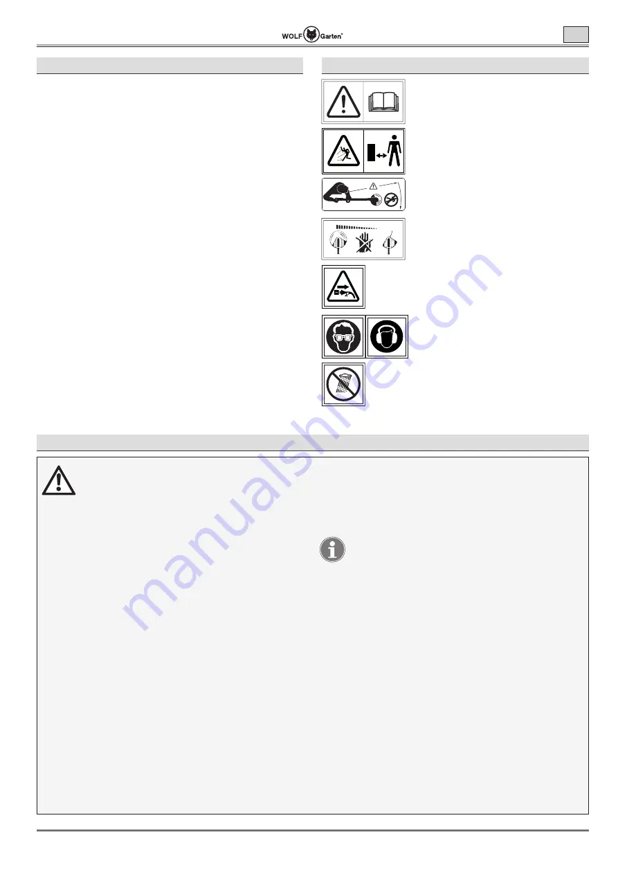 Wolf Garten Lycos 40 M Series Original Operating Instructions Download Page 17