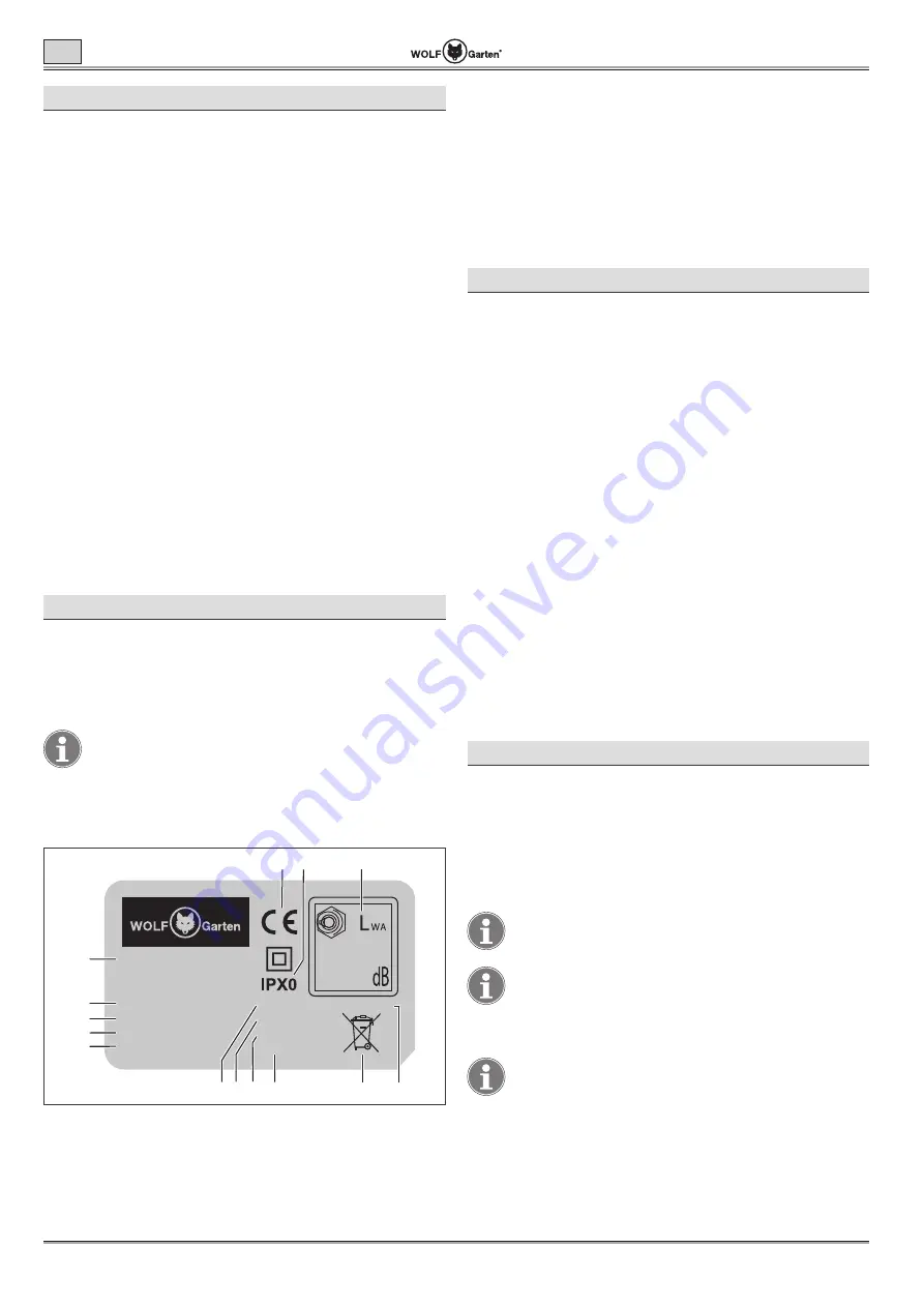 Wolf Garten Lycos 40 M Series Original Operating Instructions Download Page 30