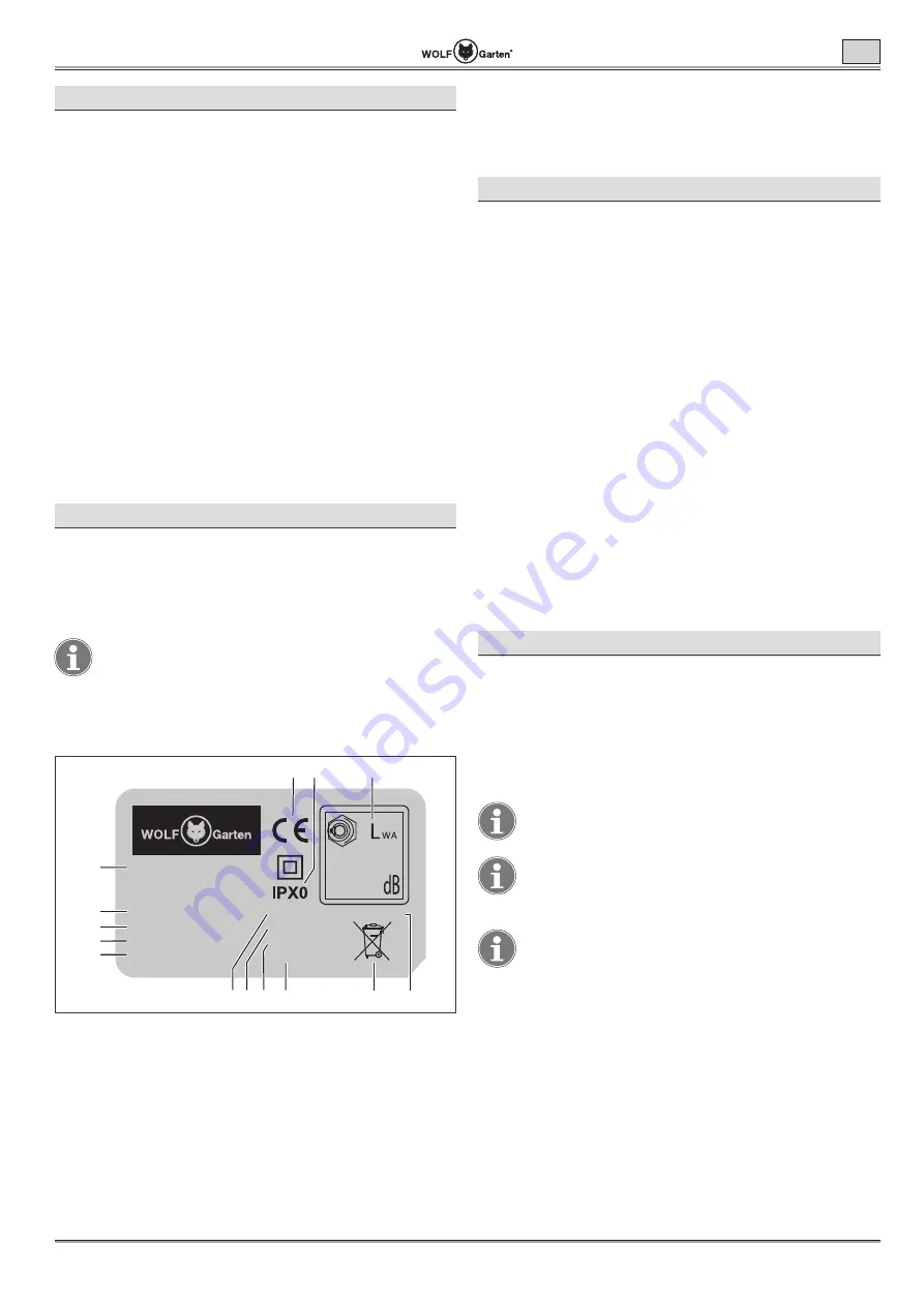 Wolf Garten Lycos 40 M Series Original Operating Instructions Download Page 39