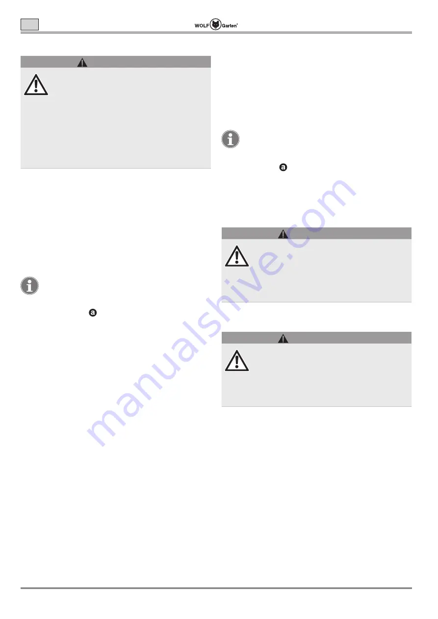 Wolf Garten Lycos 40 M Series Original Operating Instructions Download Page 42