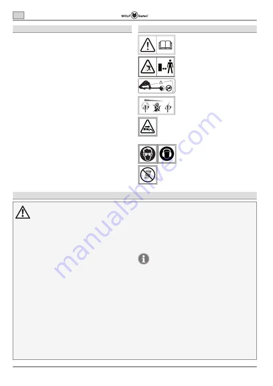 Wolf Garten Lycos 40 M Series Original Operating Instructions Download Page 44