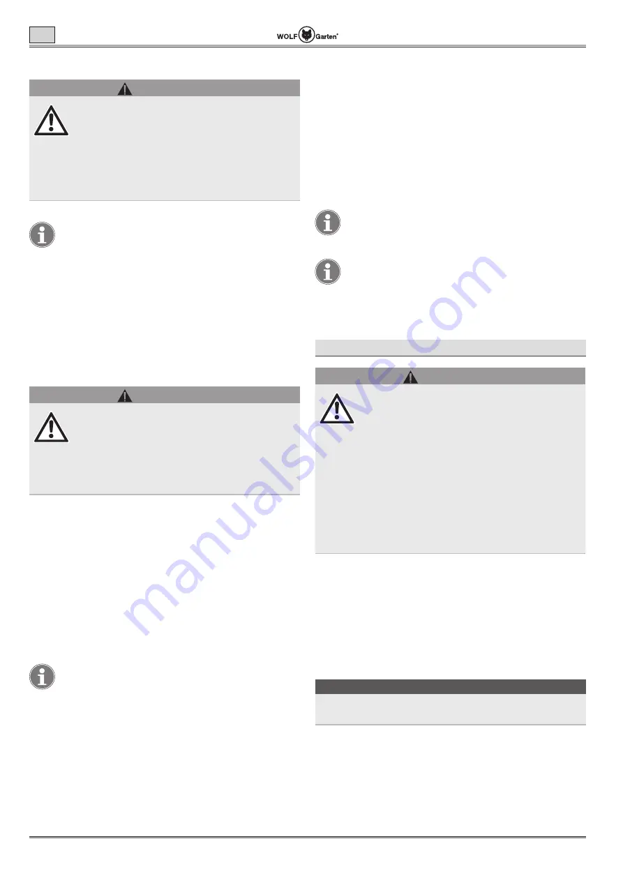 Wolf Garten Lycos 40 M Series Original Operating Instructions Download Page 68