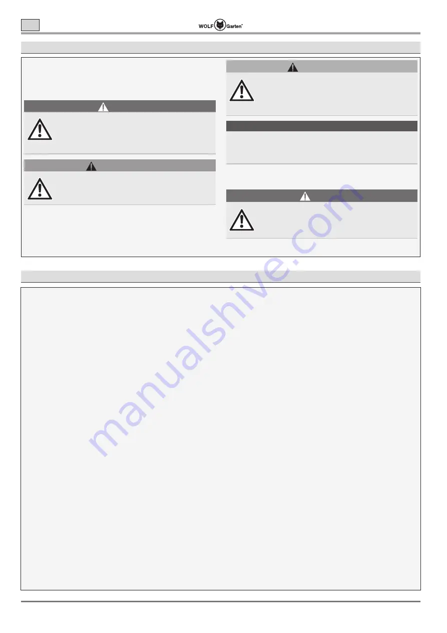 Wolf Garten Lycos 40 M Series Original Operating Instructions Download Page 72