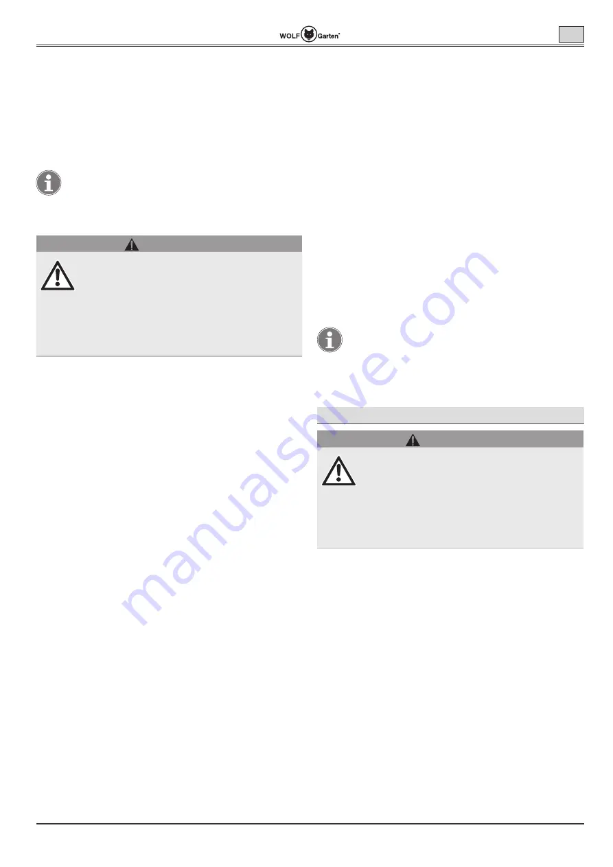 Wolf Garten Lycos 40 M Series Original Operating Instructions Download Page 85