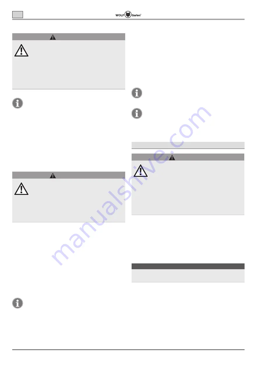 Wolf Garten Lycos 40 M Series Original Operating Instructions Download Page 86