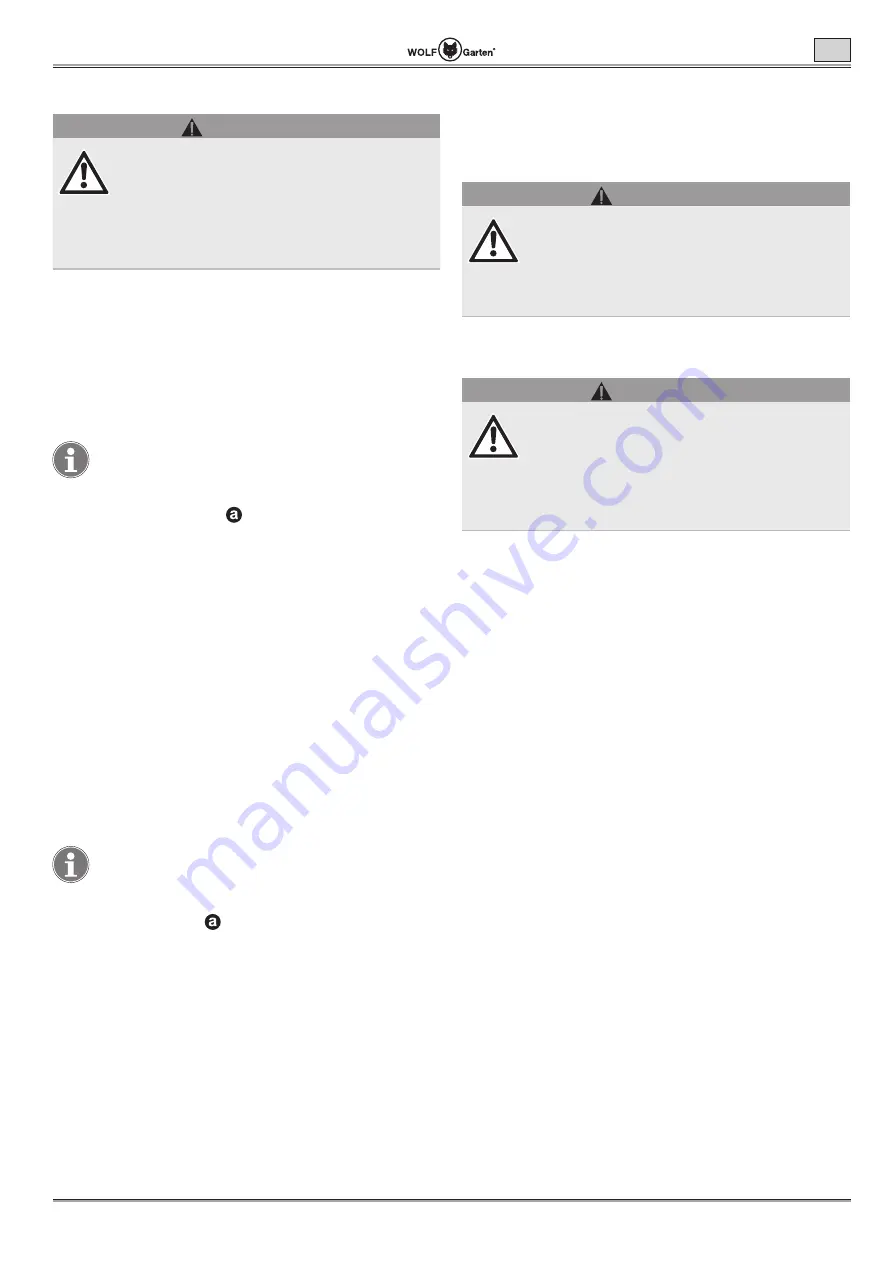 Wolf Garten Lycos 40 M Series Original Operating Instructions Download Page 87