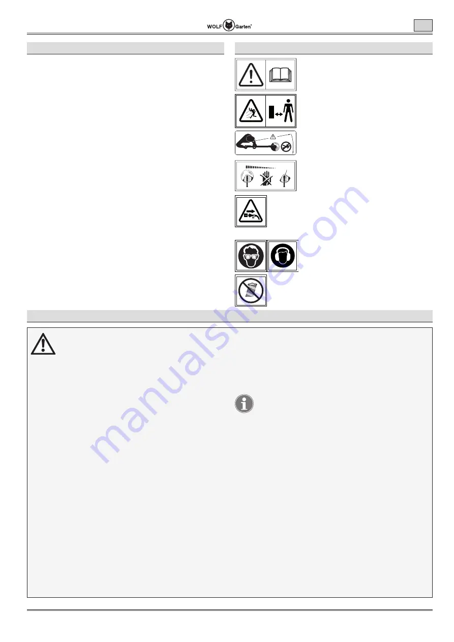 Wolf Garten Lycos 40 M Series Original Operating Instructions Download Page 89