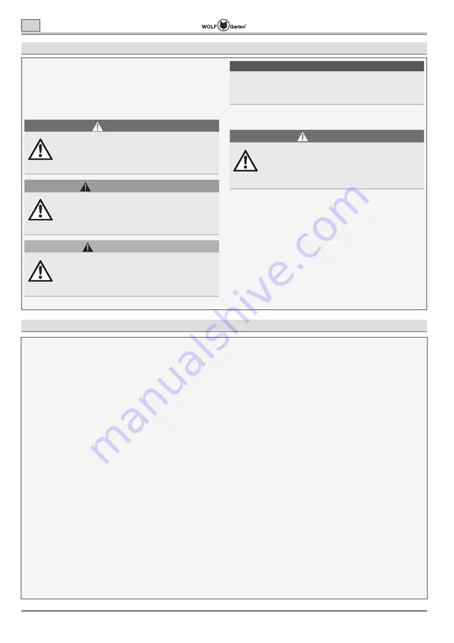 Wolf Garten Lycos 40 M Series Original Operating Instructions Download Page 90