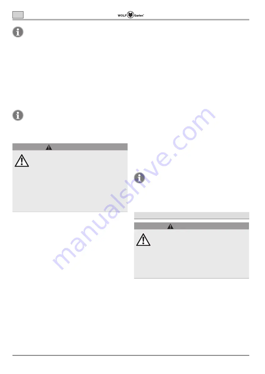 Wolf Garten Lycos 40 M Series Original Operating Instructions Download Page 94