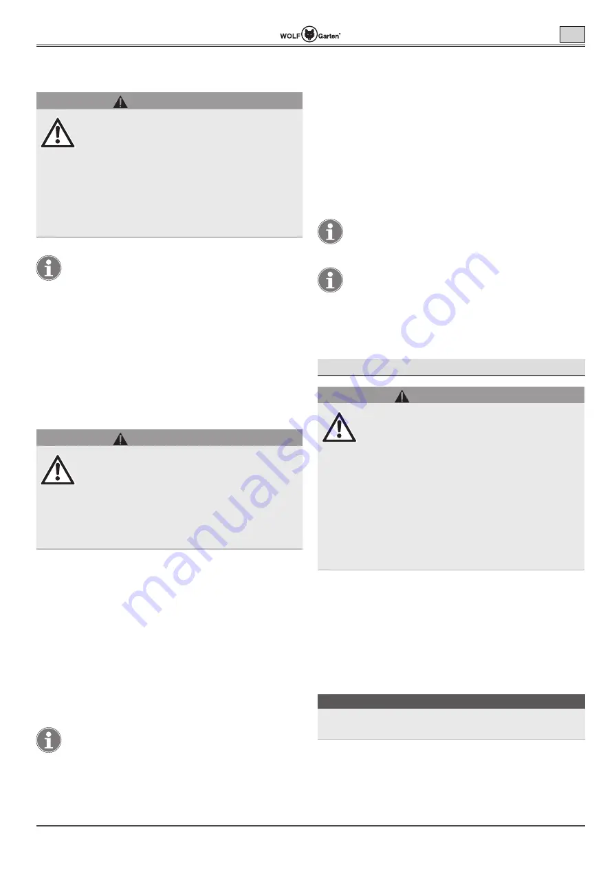 Wolf Garten Lycos 40 M Series Original Operating Instructions Download Page 95