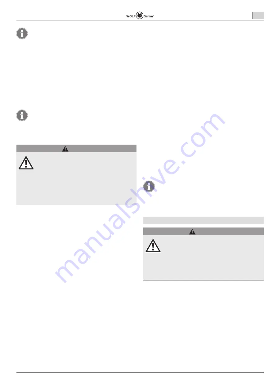 Wolf Garten Lycos 40 M Series Original Operating Instructions Download Page 103