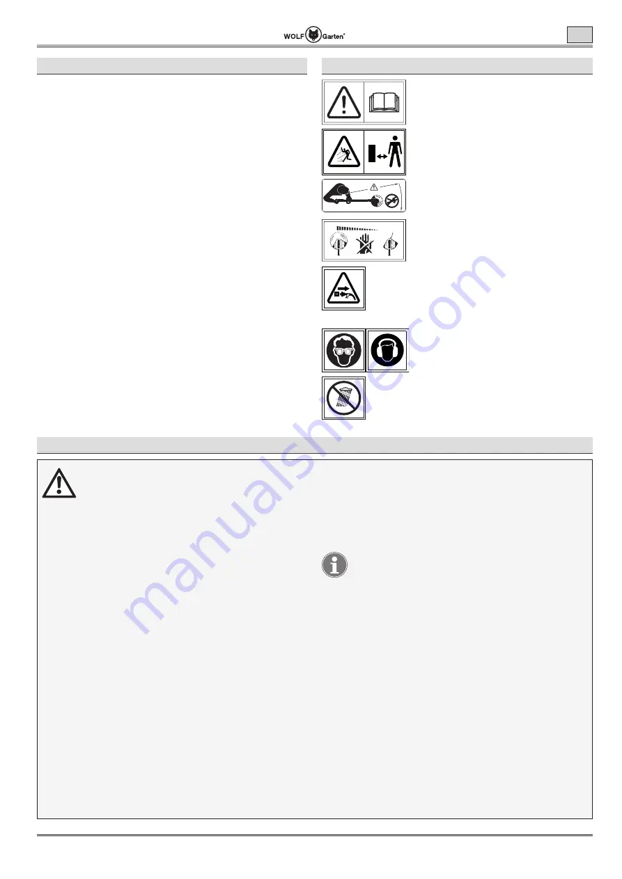 Wolf Garten Lycos 40 M Series Original Operating Instructions Download Page 107