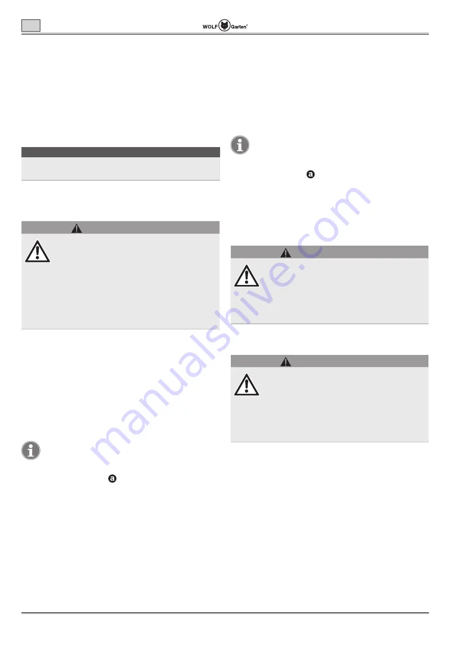 Wolf Garten Lycos 40 M Series Original Operating Instructions Download Page 114