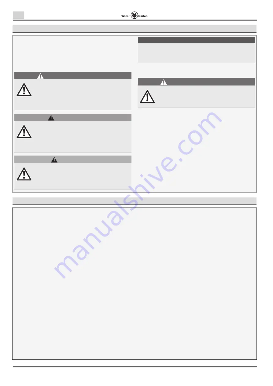 Wolf Garten Lycos 40 M Series Original Operating Instructions Download Page 126