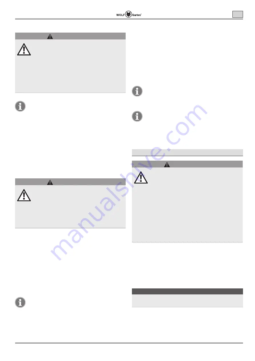 Wolf Garten Lycos 40 M Series Original Operating Instructions Download Page 131