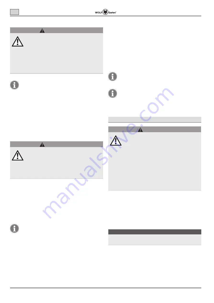 Wolf Garten Lycos 40 M Series Original Operating Instructions Download Page 140