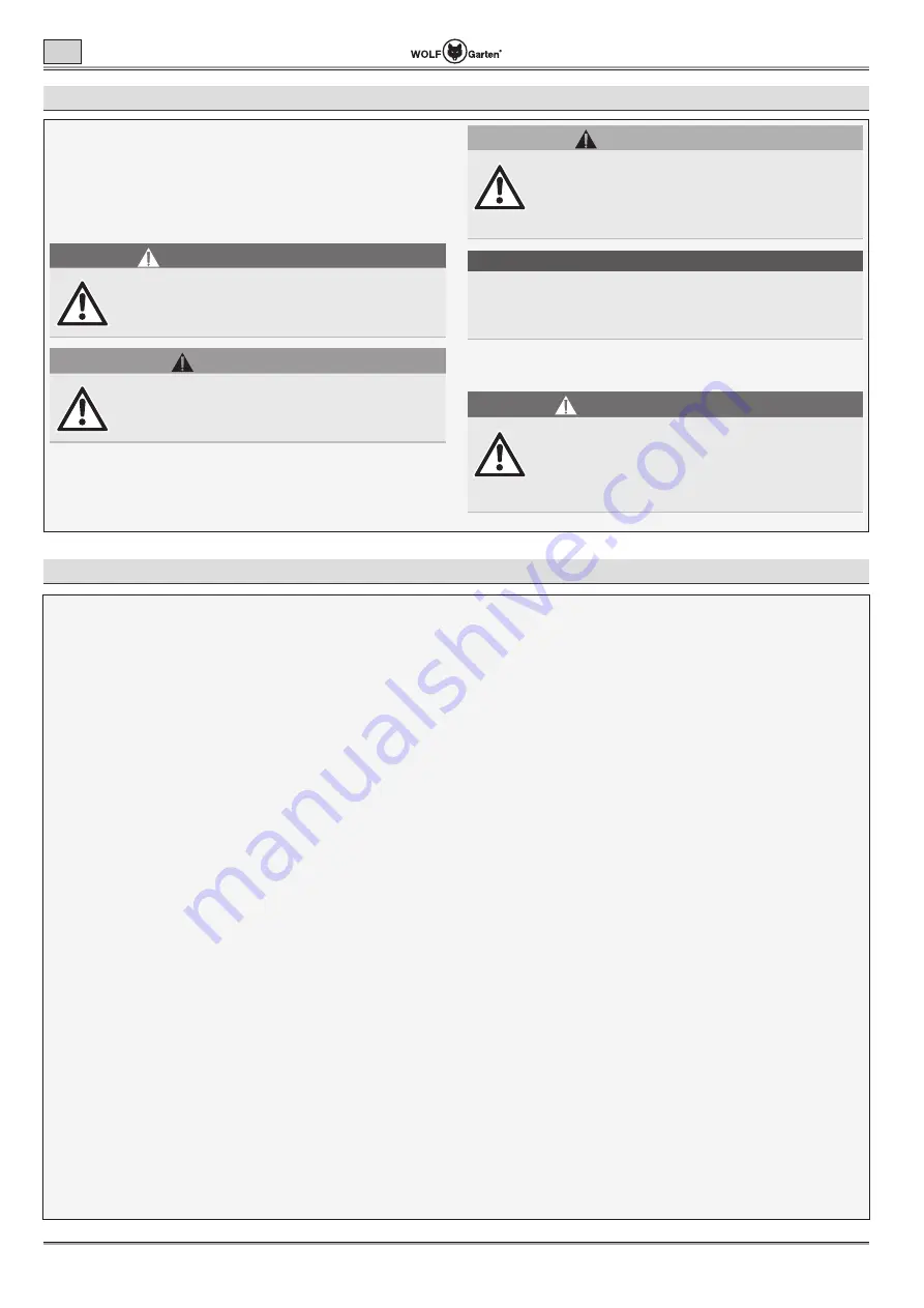 Wolf Garten Lycos 40 M Series Original Operating Instructions Download Page 144