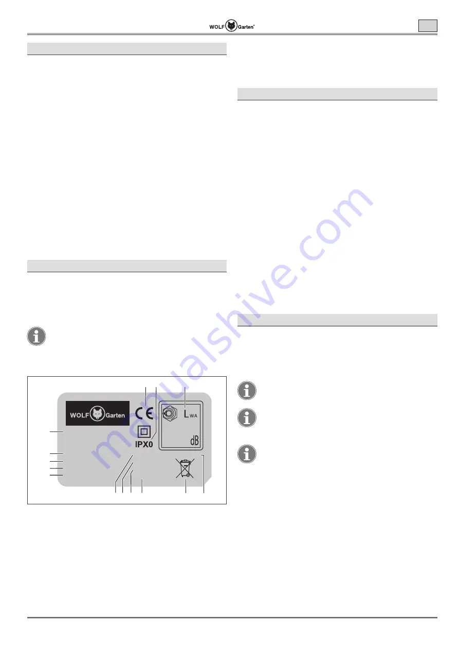 Wolf Garten Lycos 40 M Series Original Operating Instructions Download Page 147