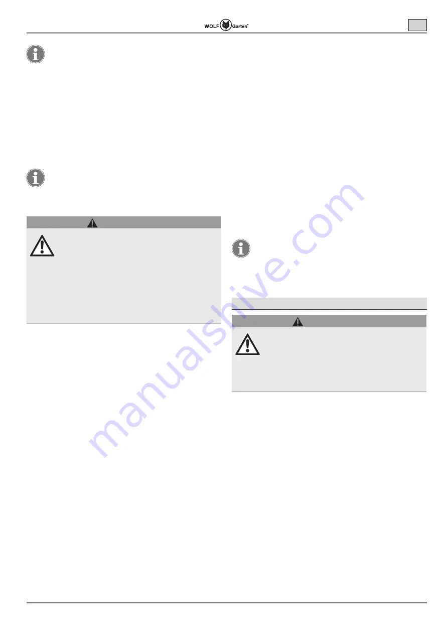 Wolf Garten Lycos 40 M Series Original Operating Instructions Download Page 157