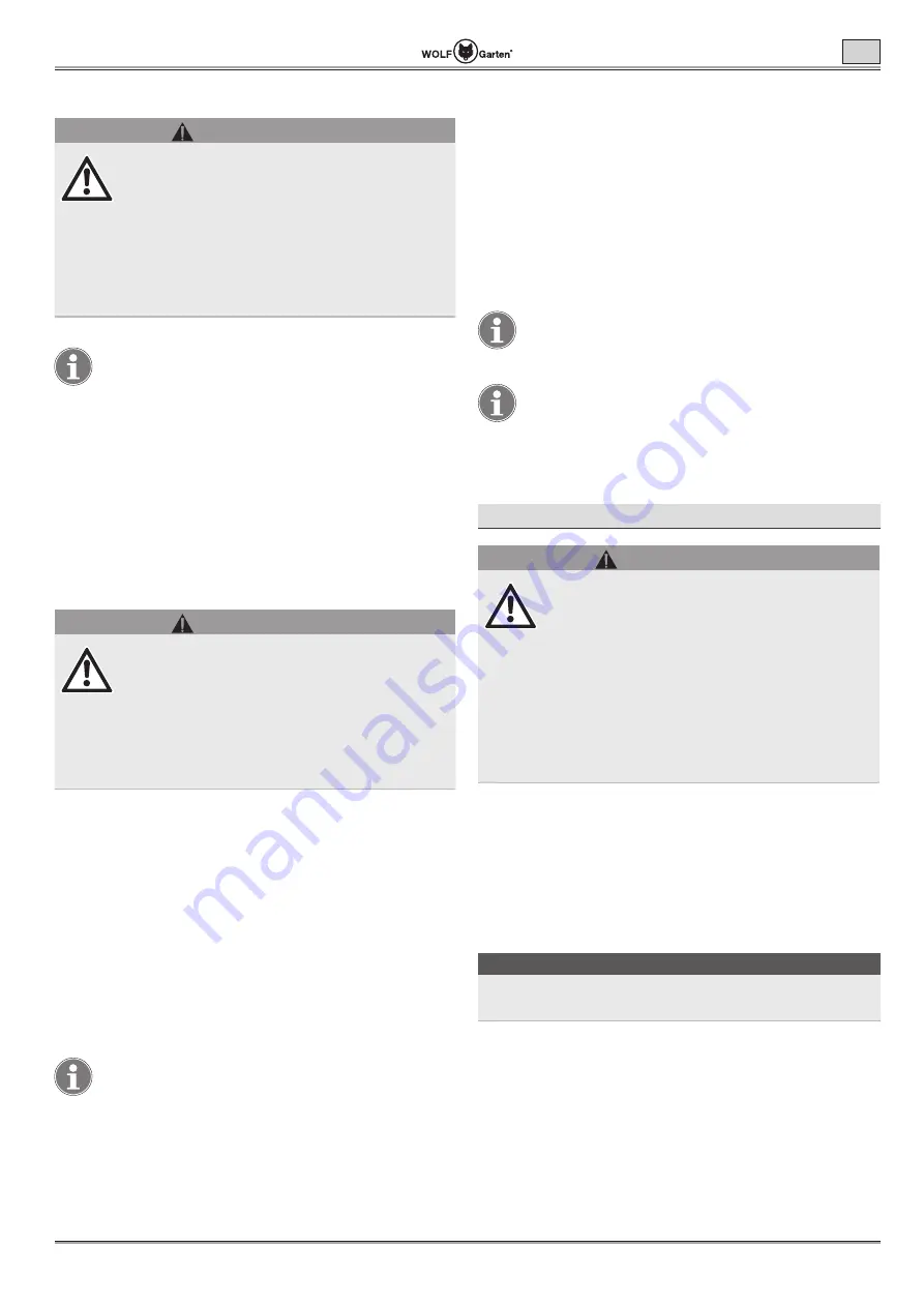 Wolf Garten Lycos 40 M Series Original Operating Instructions Download Page 167