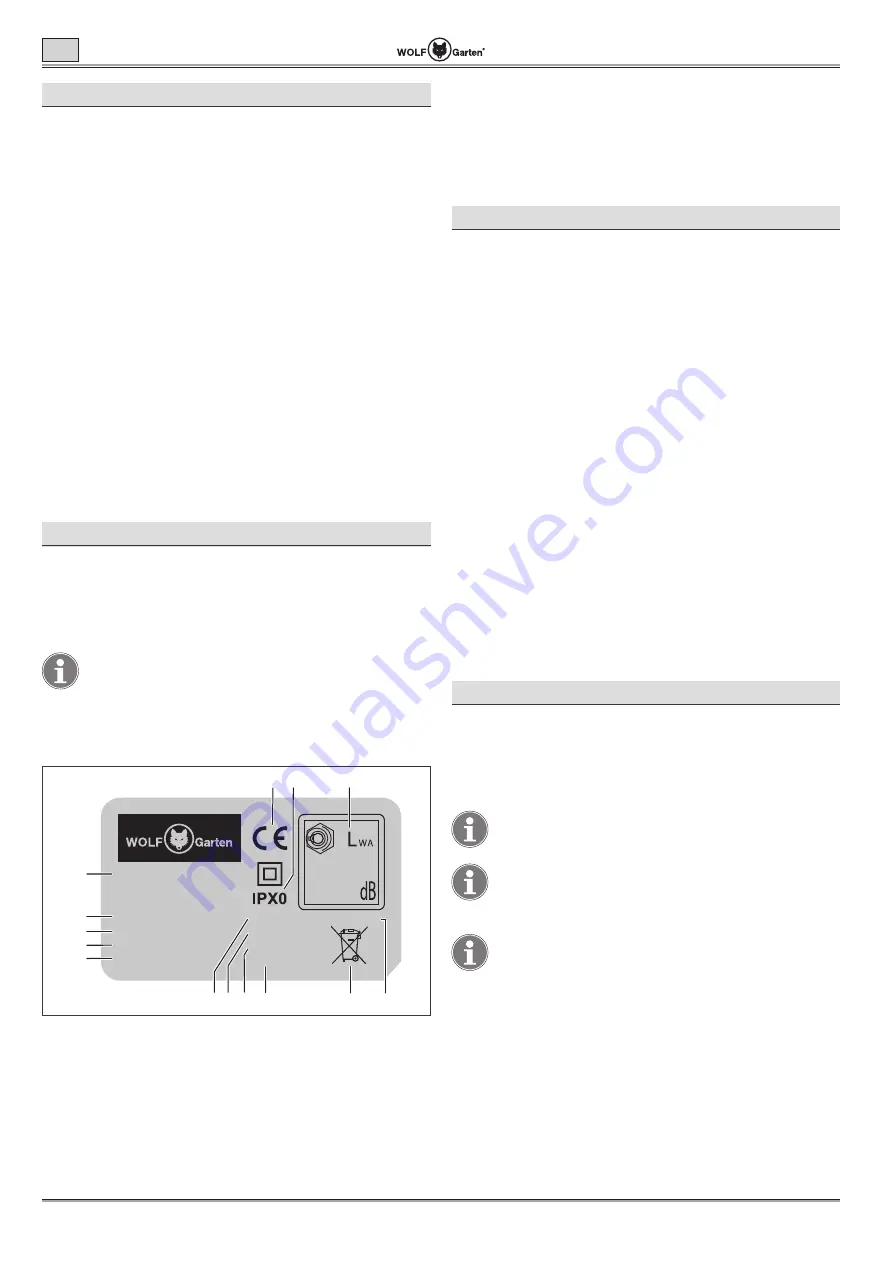 Wolf Garten Lycos 40 M Series Original Operating Instructions Download Page 174