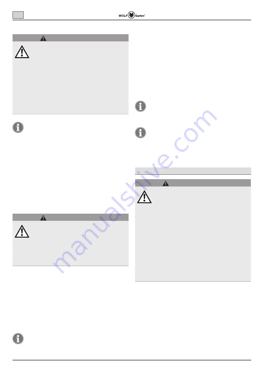 Wolf Garten Lycos 40 M Series Original Operating Instructions Download Page 176