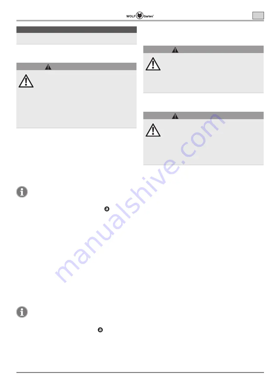 Wolf Garten Lycos 40 M Series Original Operating Instructions Download Page 177