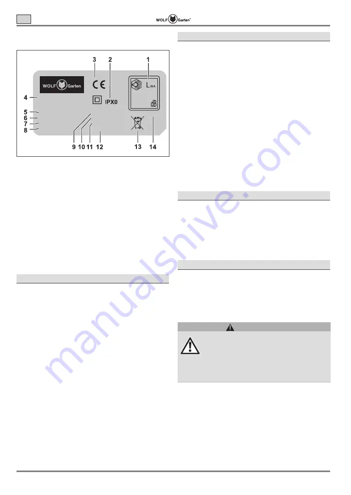 Wolf Garten Lycos E/600 Original Operating Instructions Download Page 144