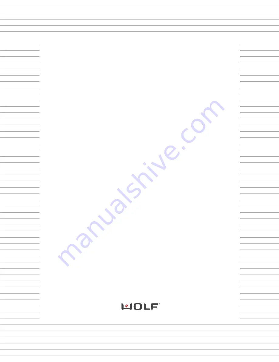 Wolf CT15E Use & Care Information Manual Download Page 23