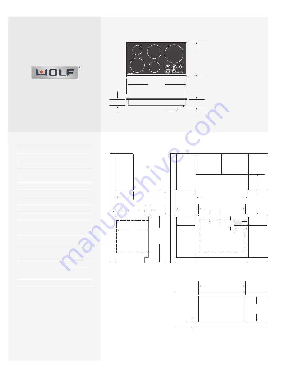 Wolf CT36I/S Specifications Download Page 2