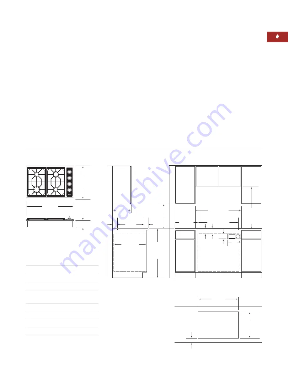 Wolf Gas cooktop Installation Instructions Manual Download Page 7