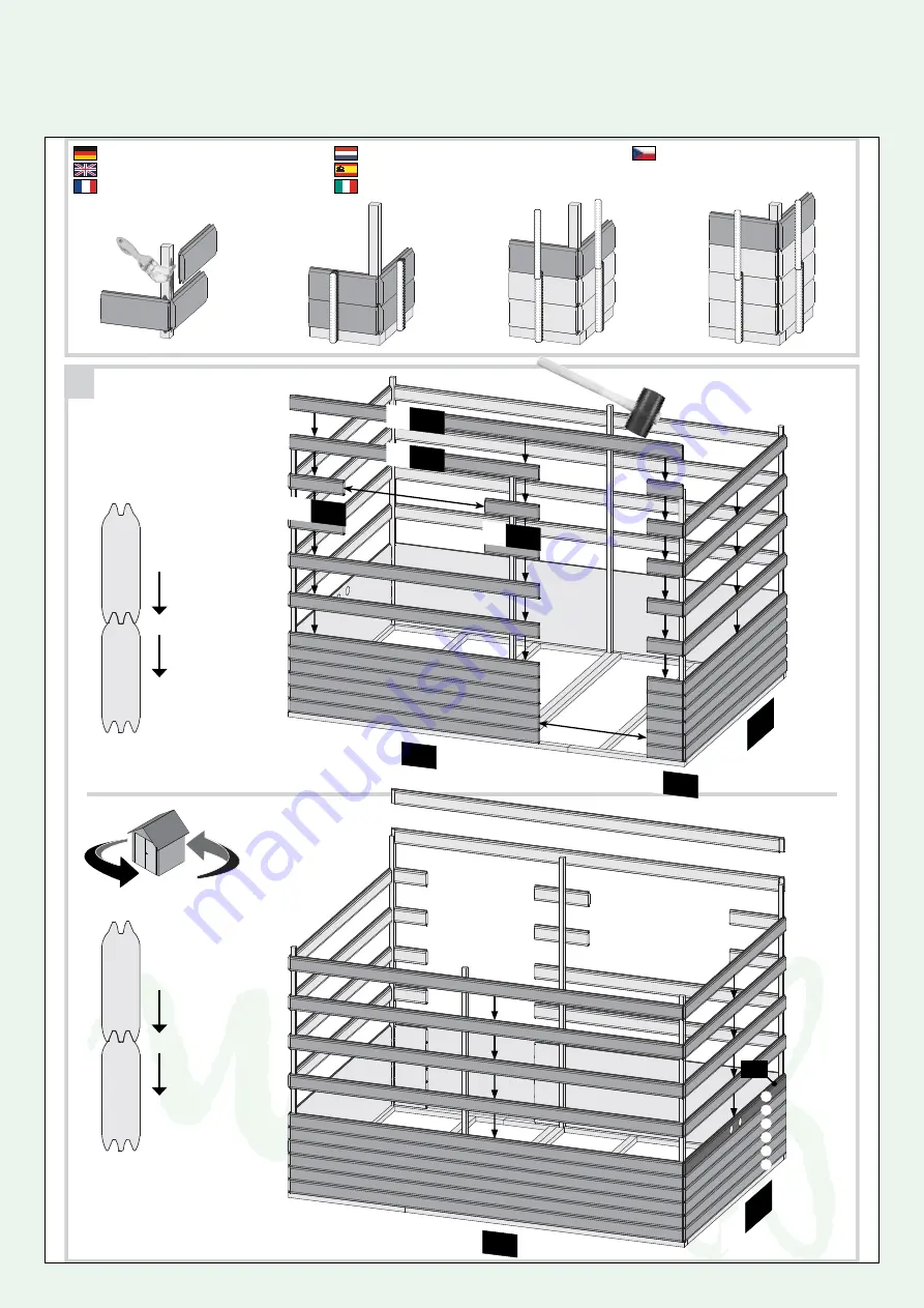 Wolff Finnhaus Melina 40-B Building Instructions Download Page 10