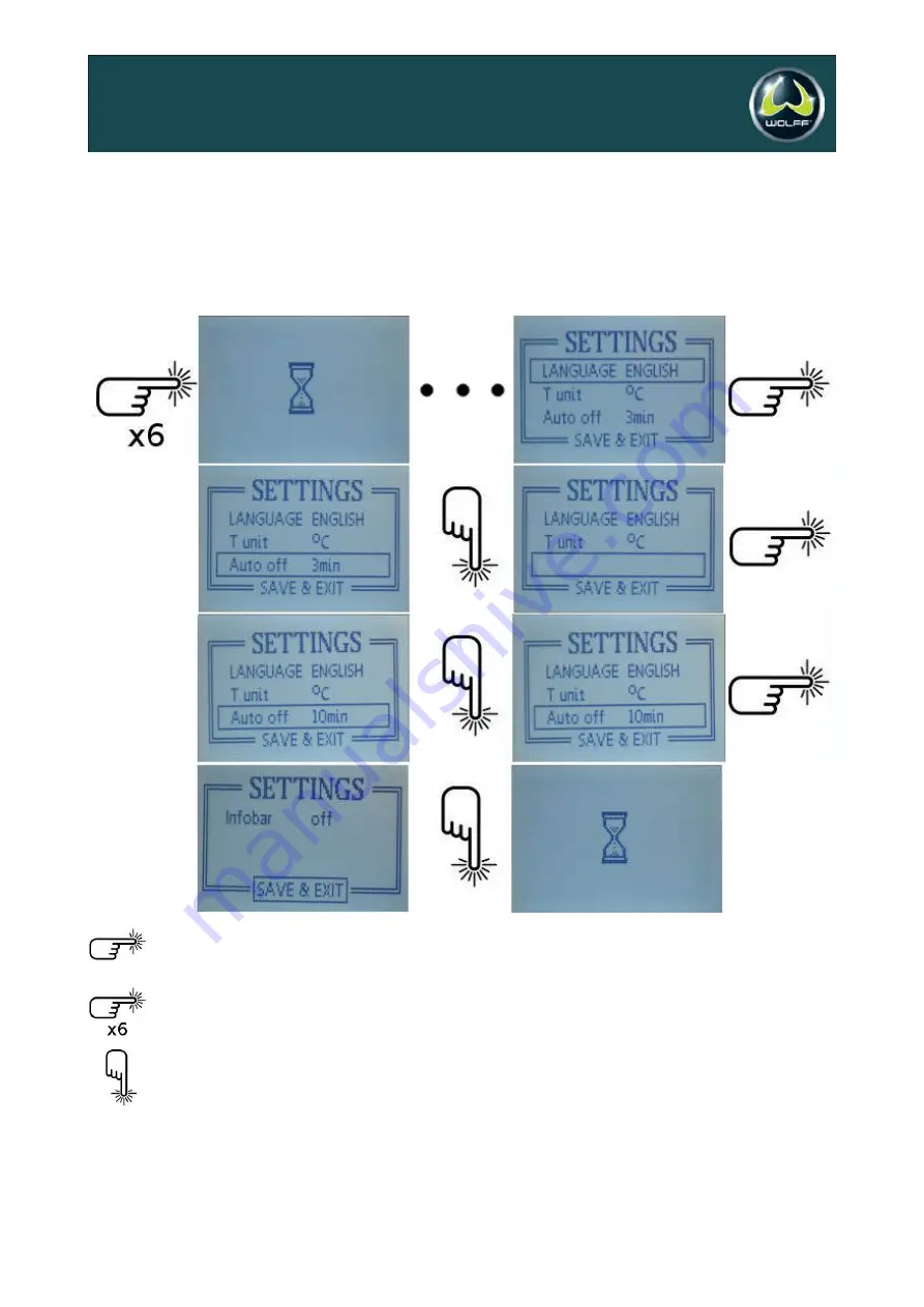 WOLFF LVT15 Manual Download Page 16