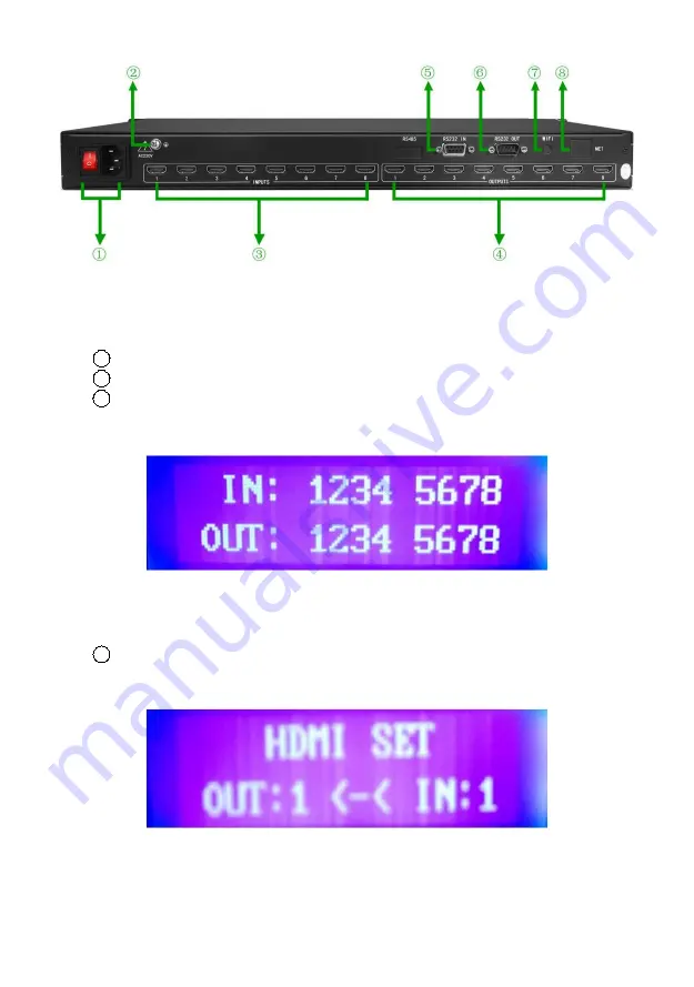 WolfPack HDTVHDMX0808 User Manual Download Page 7