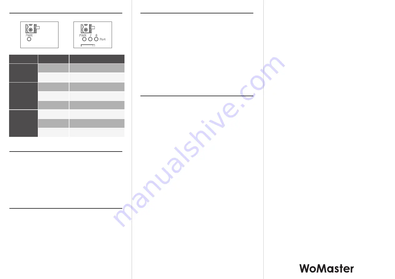 WoMaster DS108 Series Quick Installation Manual Download Page 2