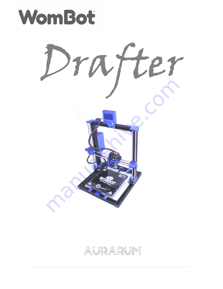 Wombot Drafter Assembly Manual Download Page 1