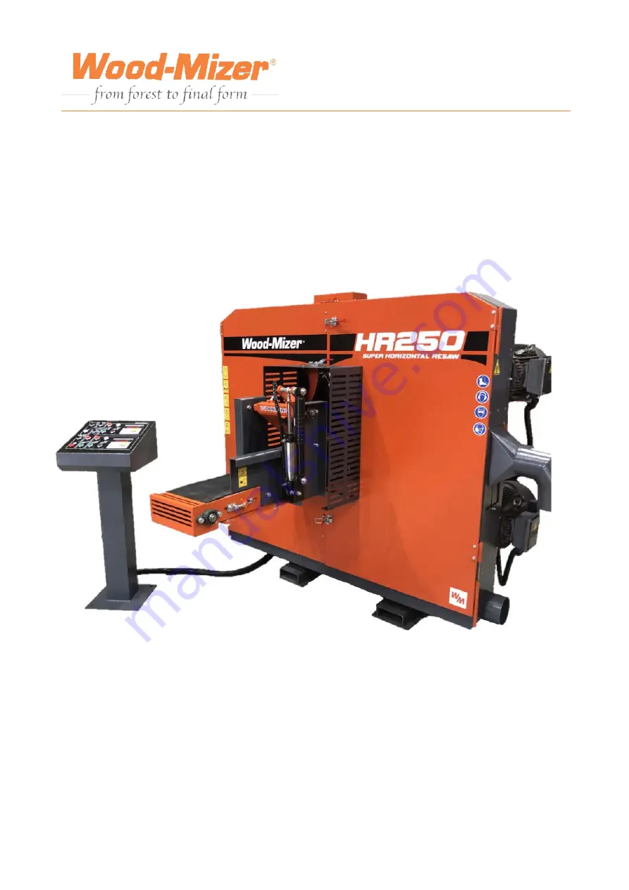 Wood-mizer HR250 Operation Manual Download Page 1