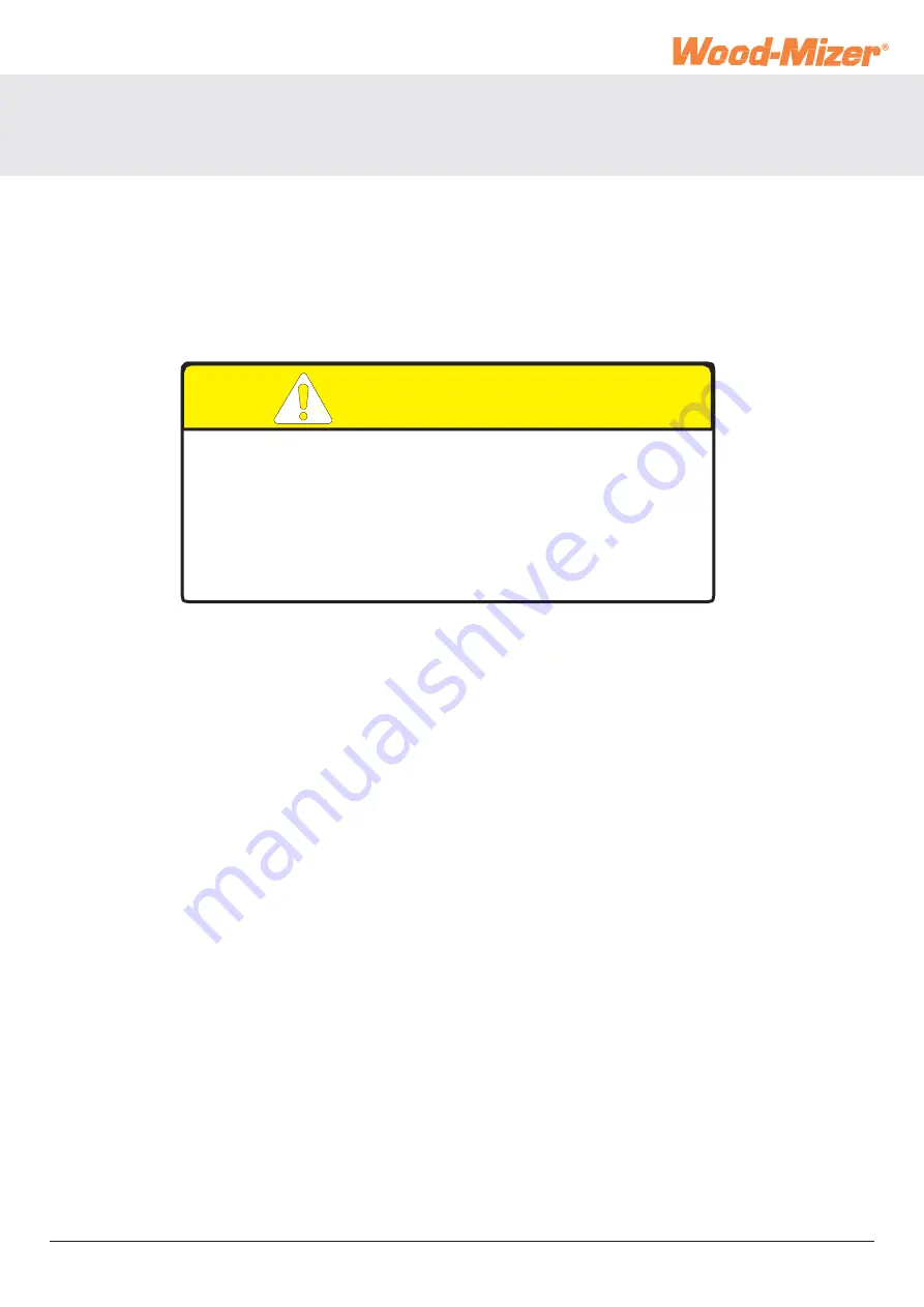 Wood-mizer HR250 Operation Manual Download Page 60