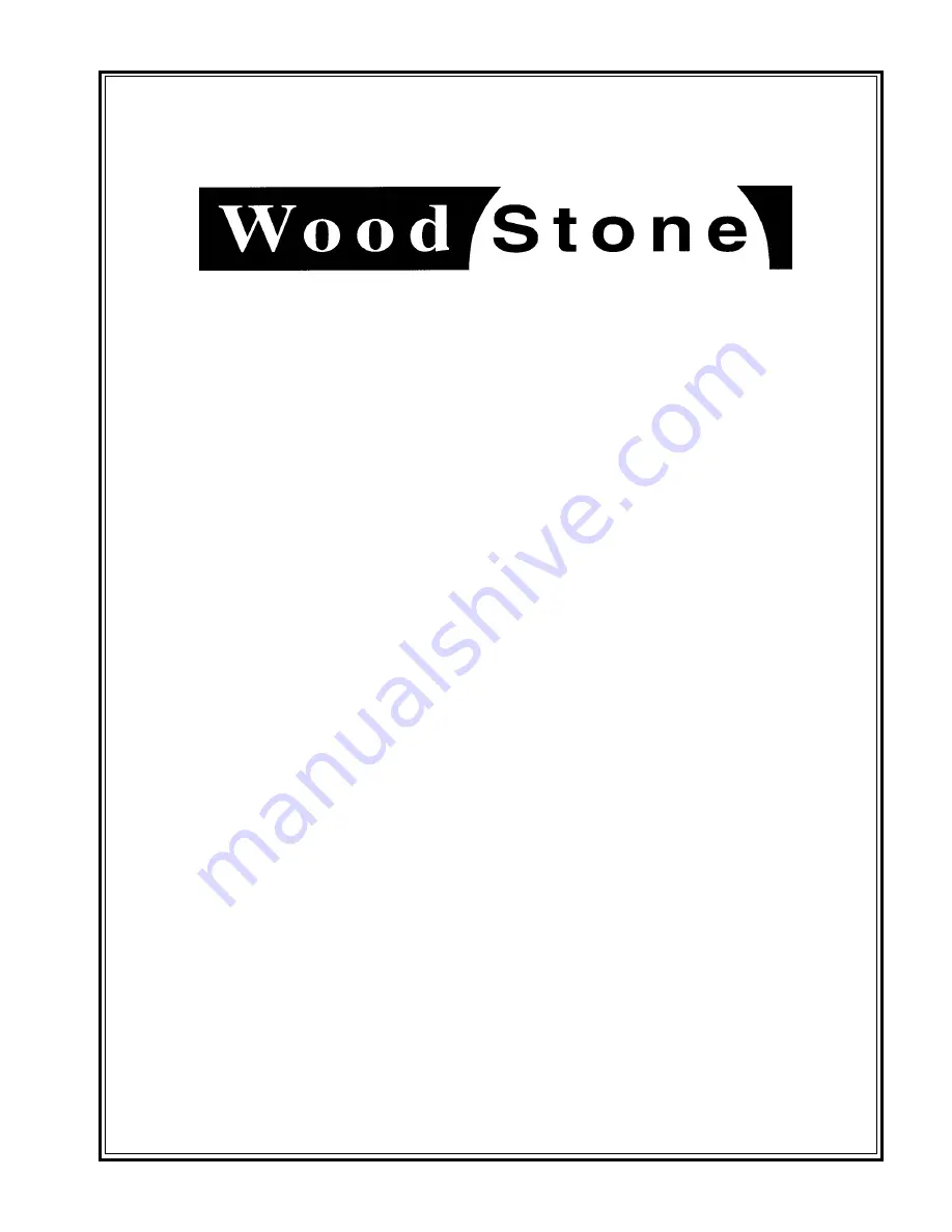 Wood Stone GGW Скачать руководство пользователя страница 1